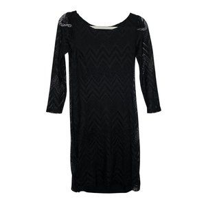 Banana Republic Black Crochet/Lace Dress Size 2